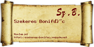 Szekeres Bonifác névjegykártya